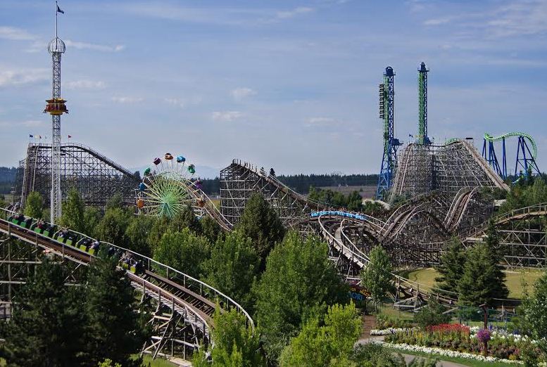 Roller coasters at Silverwood Theme Park